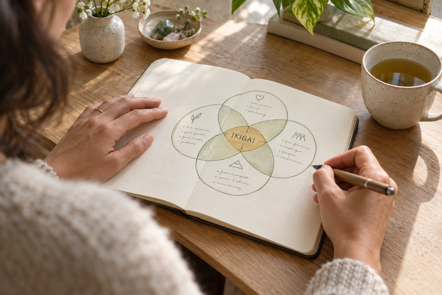 Quaderno dedicato alla scoperta del proprio Ikigai